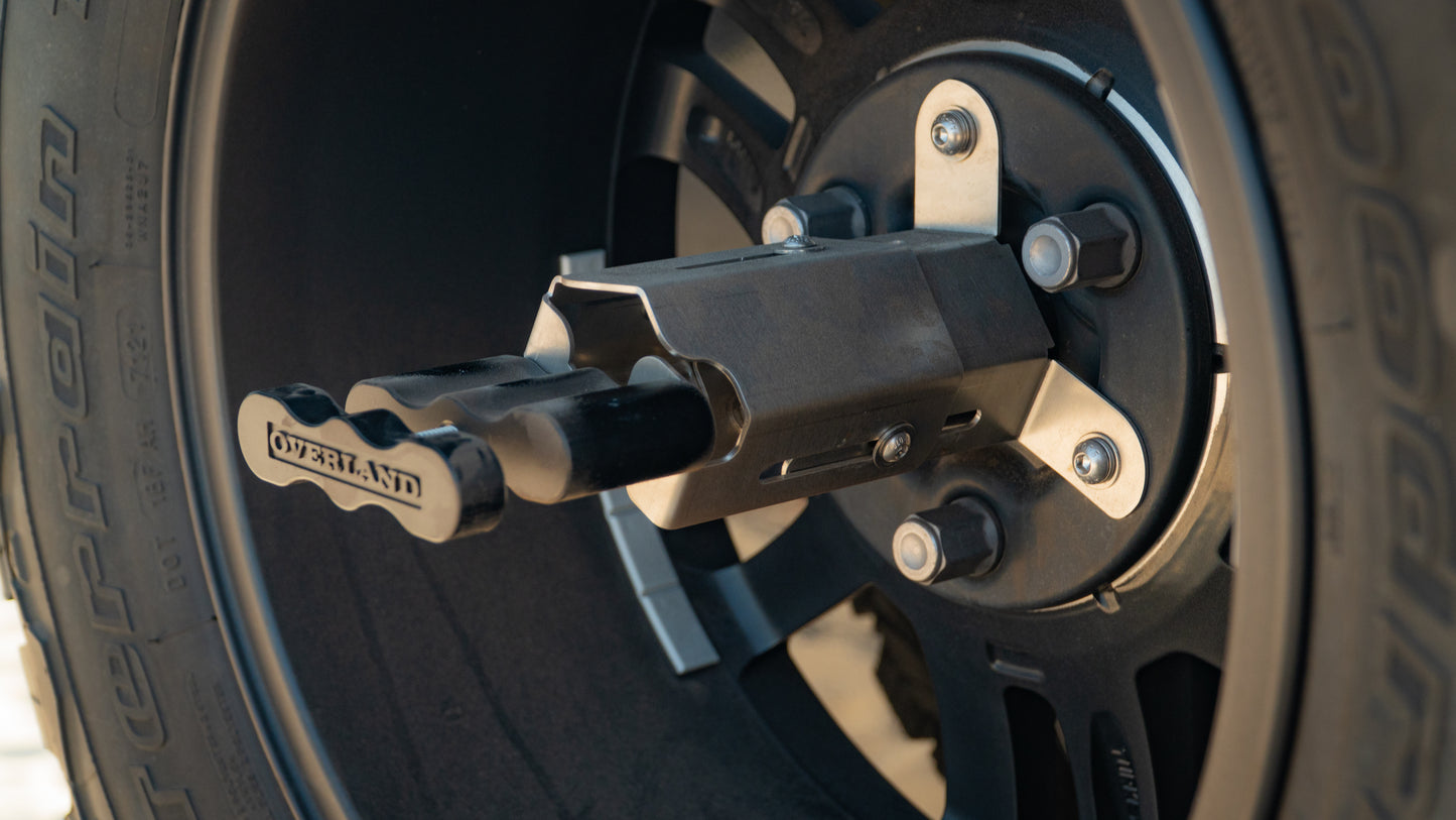 Attach fuel canister to back wheel