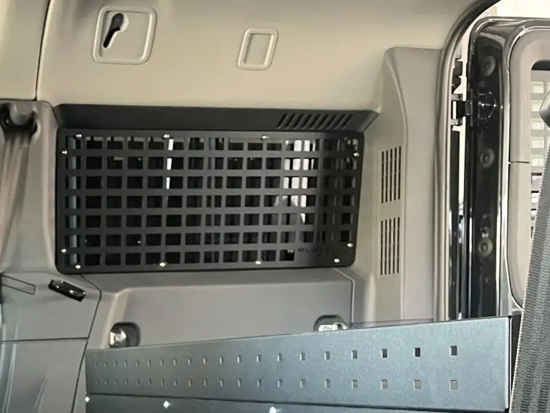 Side window storage shield panel
