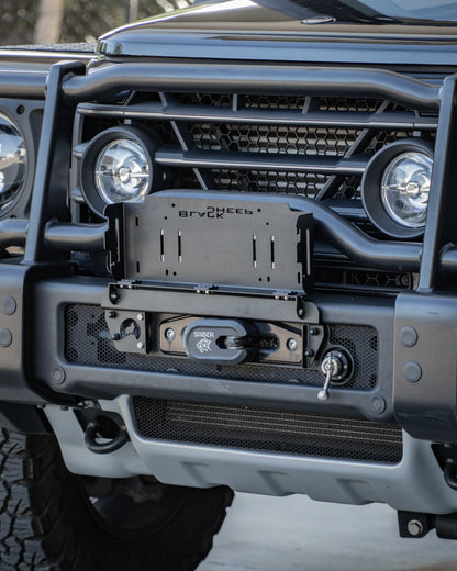 Winch cover and Flip-Up Number Plate Bracket